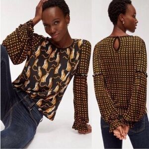 Anthroplogie Leopard Top